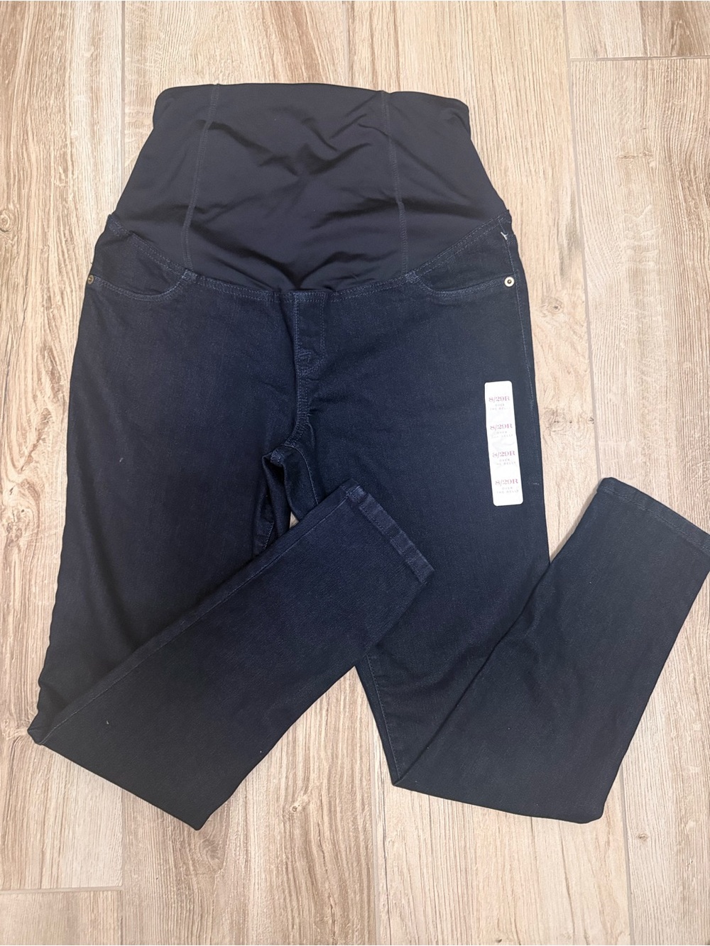 NWT Isabel Maternity Over The Belly Dark Wash Jeggings Size 8/29R
